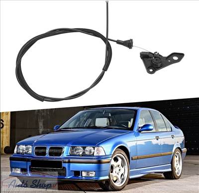 BMW E36 motorháztető nyitó Bowden , utastértől motortérig