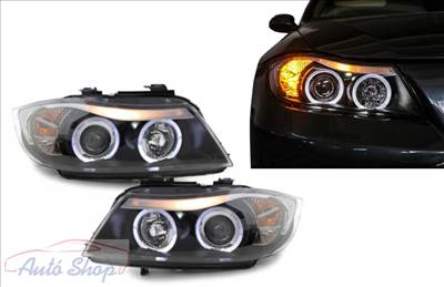  BMW E90/E91 2005.03-2008.08 Fekete LED AE-TÍPUS HID H7 Első Led Lámpa