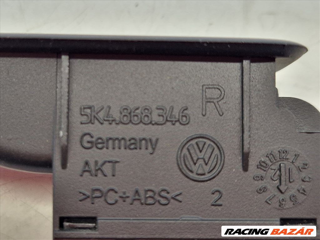 Volkswagen Golf VI jobb hátsó ablakemelő gomb (19824) 5k4868346 3. kép