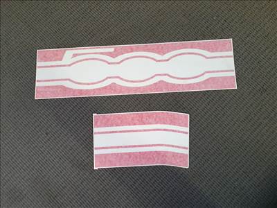 Fiat 500 gyári új 500-as matrica tetőre 51818651