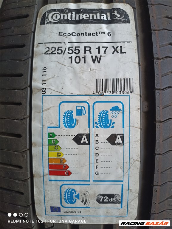 225/55 R17" Continental EC6 új nyári garnitúra 2. kép