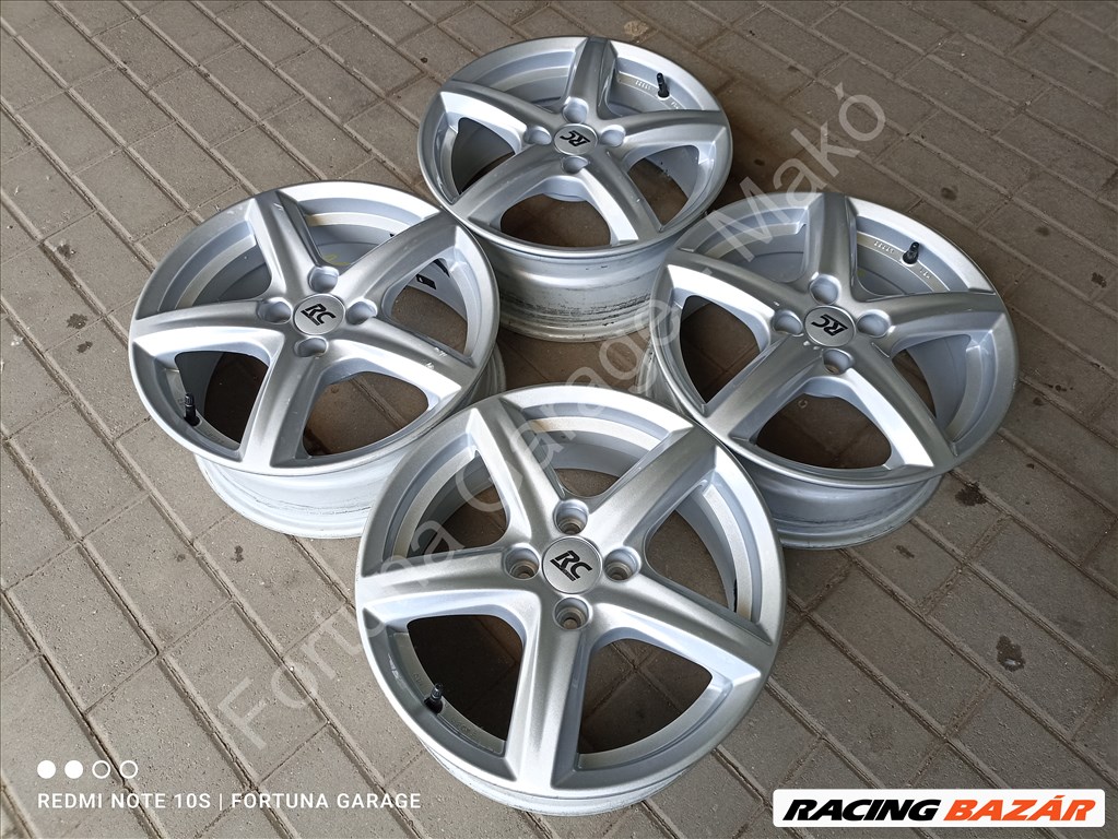 4x100 16" Brock RC24 (Renault/Dacia) újszerű alufelni garnitúra +TPMS (3) 2. kép