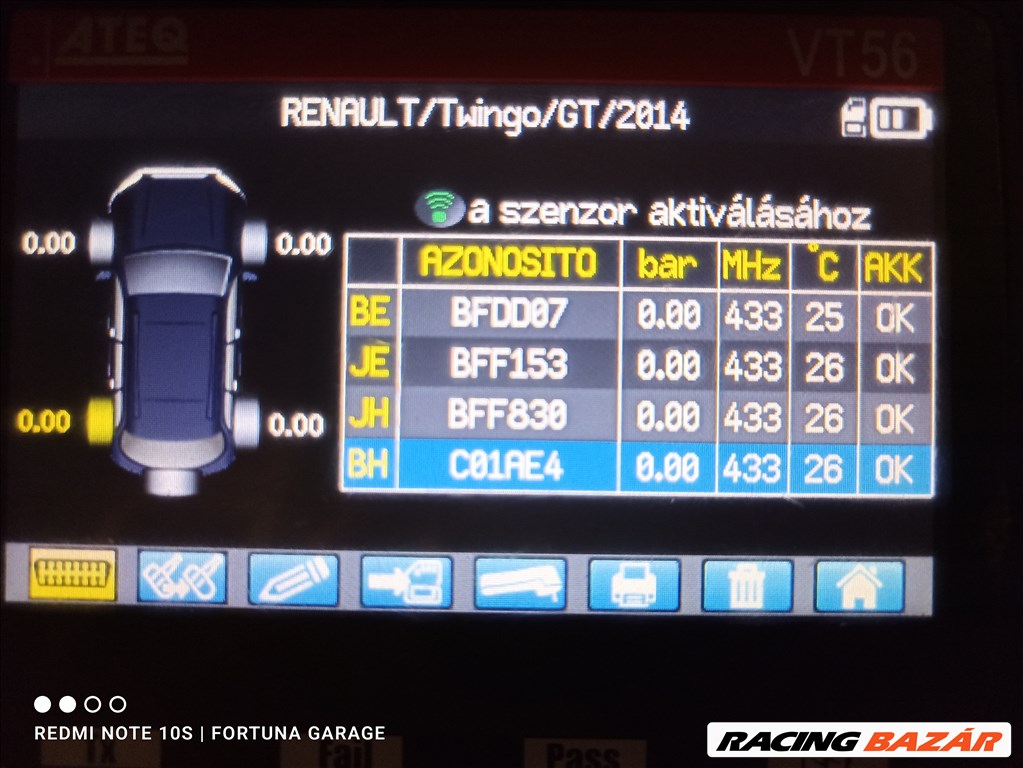 4x100 16" Brock RC24 (Renault/Dacia) újszerű alufelni garnitúra +TPMS (3) 10. kép