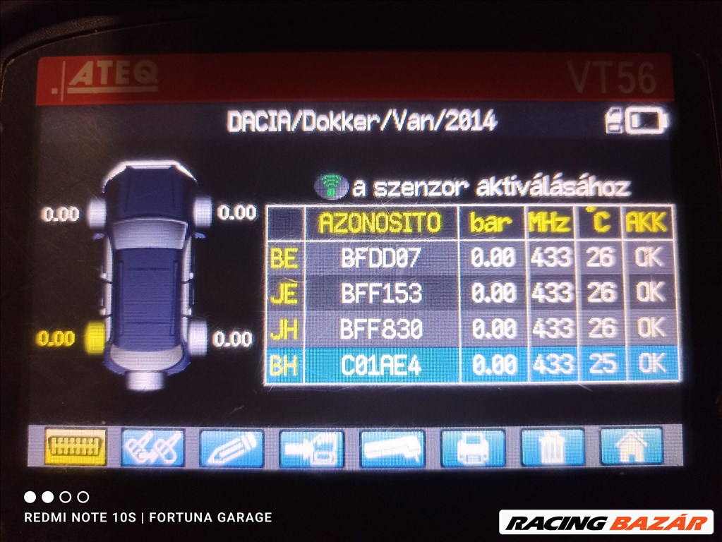 4x100 16" Brock RC24 (Renault/Dacia) újszerű alufelni garnitúra +TPMS (3) 11. kép