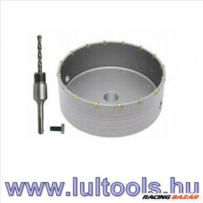 160mm-es koronafúró + sds plusz szár