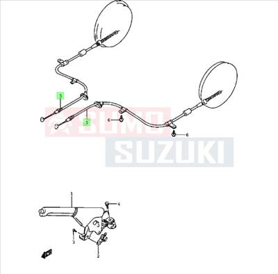 Suzuki Swift Sedan 5a. ABS-hez kézifék bowden