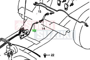 Suzuki Samurai SJ413 fékcső gyári 51360-70A00
