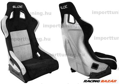 SLIDE KS2 Premium fekete - ezüst sport ülés