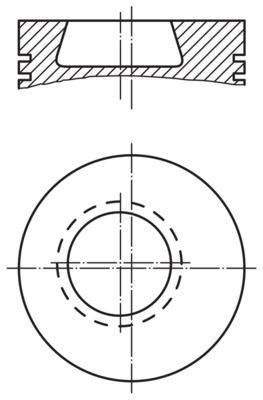 dugattyú MAHLE 002 80 00 for MERCEDES-BENZ