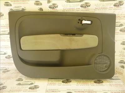 Kárpit427 Fiat 500 fekete fehér kockás, szövet, bal első ajtókárpit