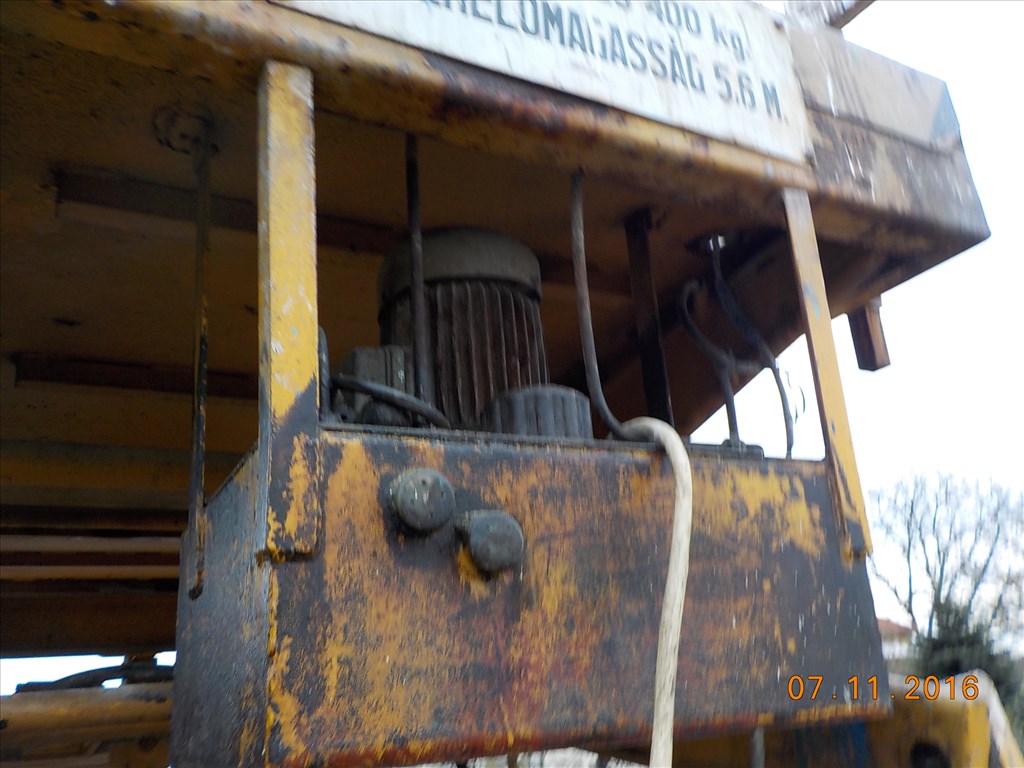 OLLÓSEMELŐ,RÉGI MAGYAR GYÁRTÁSÚ,380V-OS,5,6 MÉTERRE EMEL,TAPOLCÁN ELADÓ 20. kép