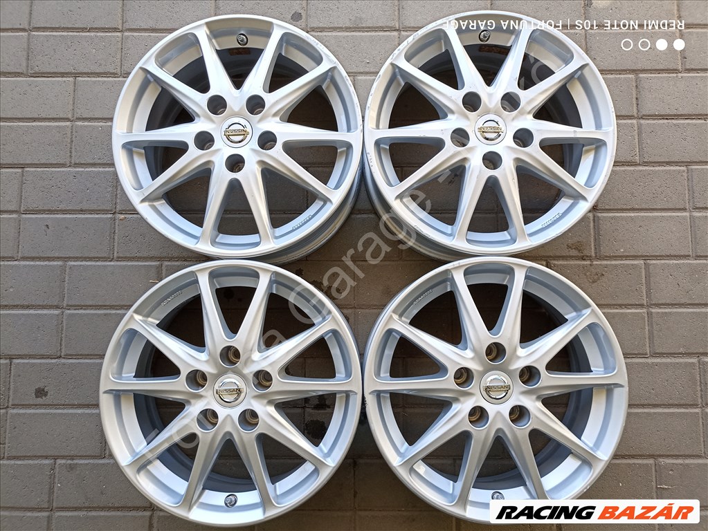 5x114,3 16" Nissan használt alufelni garnitúra 1. kép