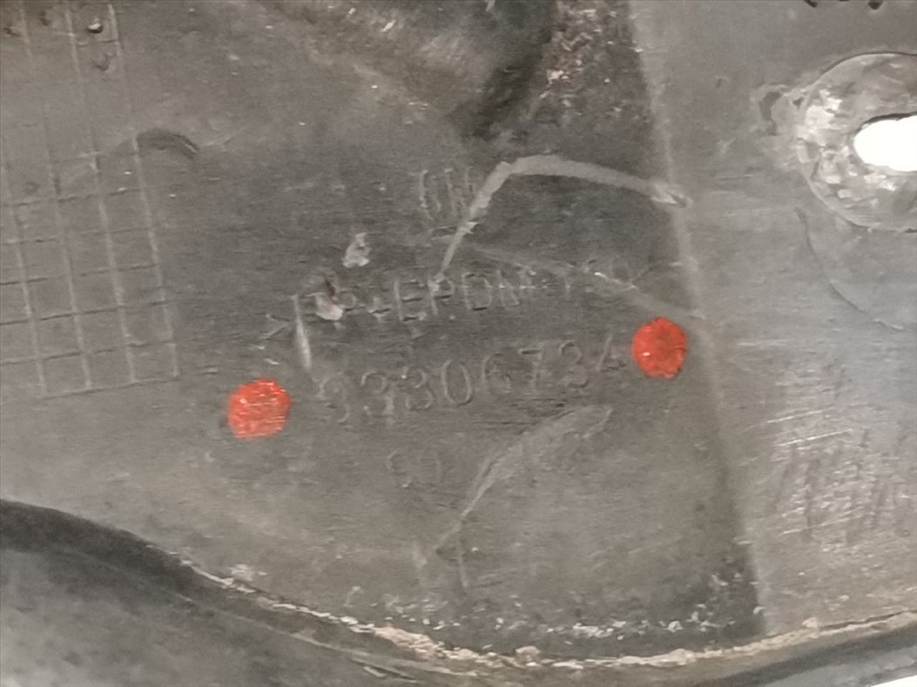 OPEL ASTRA H (L69) 1.7 CDTi Bal hátsó Oldal Lökhárító Tartó (Műanyag) #38157# 93306734 9. kép