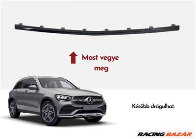 Mercedes GLC CLA W253 2016-2019 első lökhárító díszléc ÚJ 2538852600