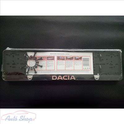 Dacia 3D rendszámtábla tartó , Rendszámtábla keret , Rendszámtáblatartó