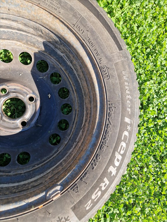 6,5x15 4x100 KF56,6 ET35 Acélfelni Opel Astra H (2004-től)  és Tigra Twin Top (2004-től) 2 db 4. kép