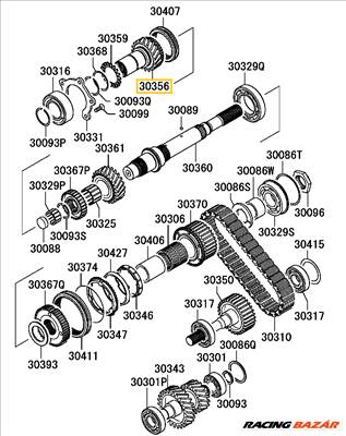 AKCIÓ! - Mitsubishi Pajero Terepváltó Input Fogaskerék 2000-2021 mr453956