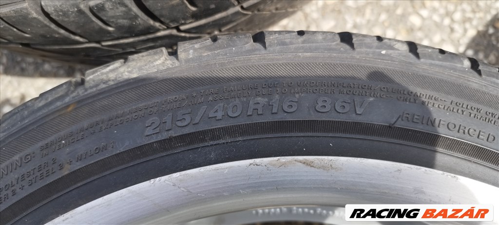  Brock B2 nagy peremes 16" 4x108 alufelni, 215/40 használt Yokohama nyári gumival 16. kép