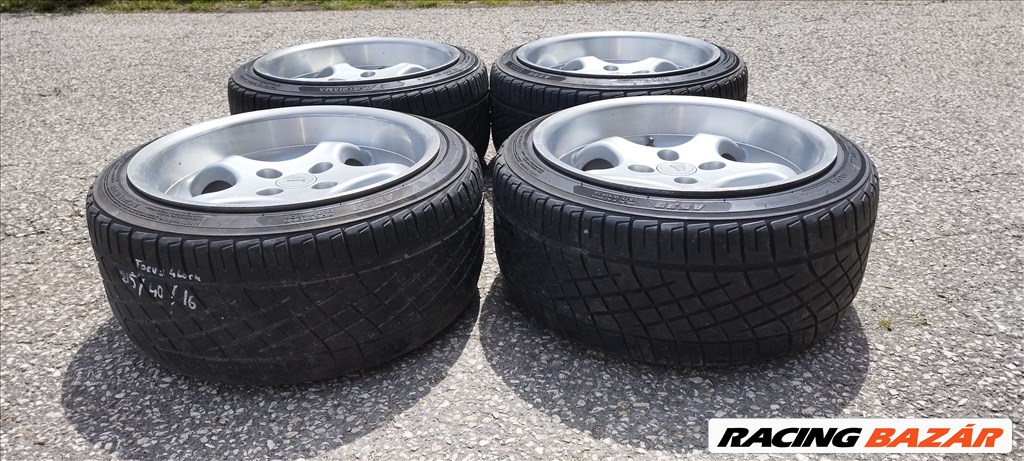  Brock B2 nagy peremes 16" 4x108 alufelni, 215/40 használt Yokohama nyári gumival 2. kép