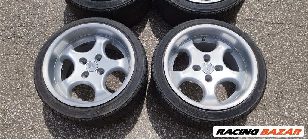  Brock B2 nagy peremes 16" 4x108 alufelni, 215/40 használt Yokohama nyári gumival 5. kép