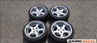 Brock B2 nagy peremes 16" 4x108 alufelni, 215/40 használt Yokohama nyári gumival