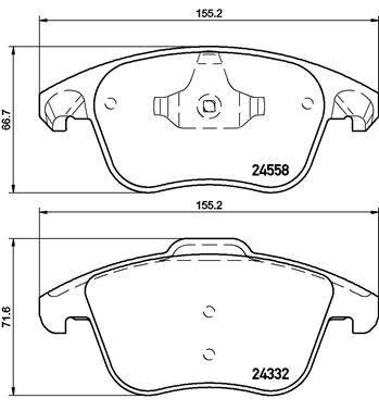 Fékbetét készlet BREMBO P 61 117X for CITROËN, PEUGEOT, DS