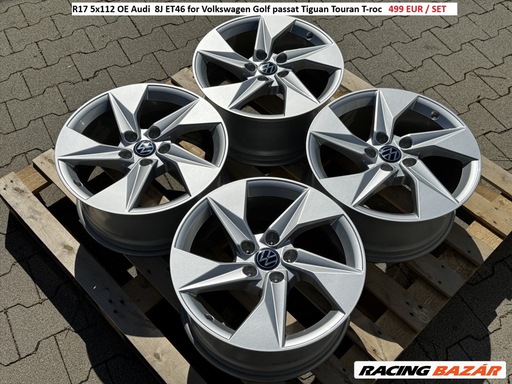 R17 5x112 OE Audi  8J ET46 for Volkswagen Golf passat Tiguan Touran T-roc  1. kép