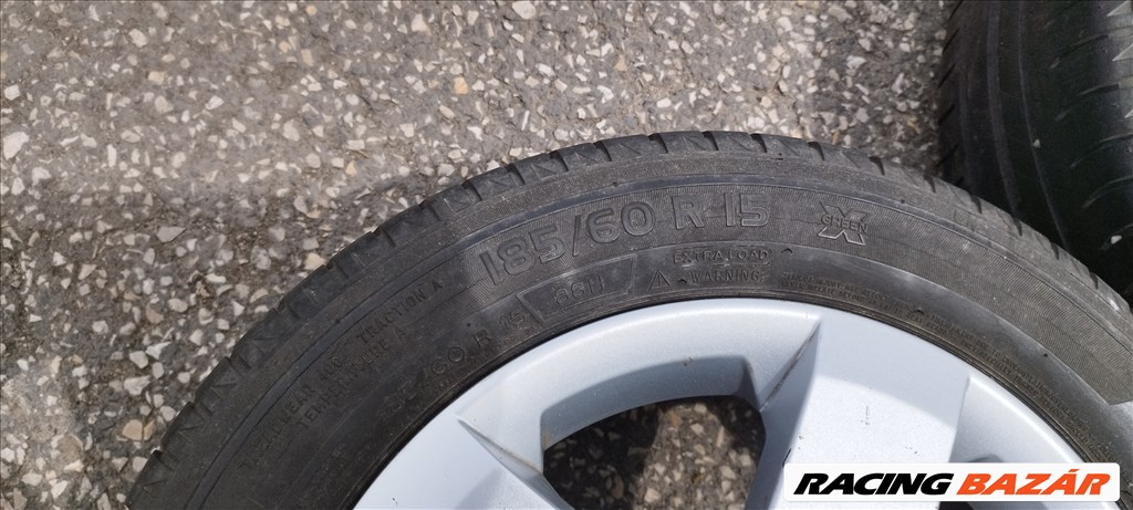  Opel Meriva A, Zafira, Astra 5x110 lyukosztású 15" alufelni szett 185/60 Michelin nyári gumival 12. kép