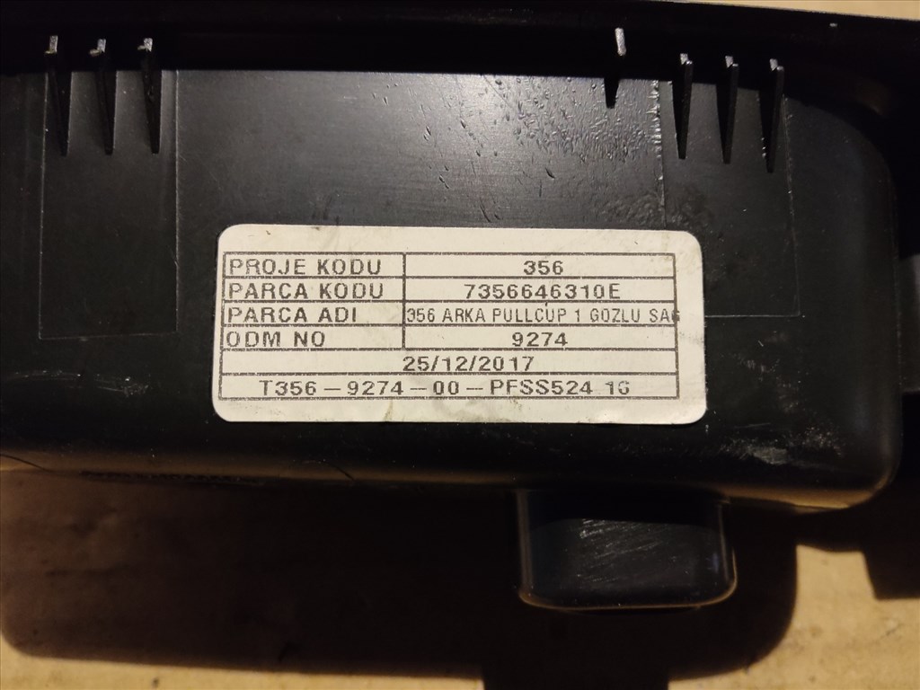 Fiat Tipo 2015-  jobb hátsó ablakemelő kapcsoló 735664631 4. kép