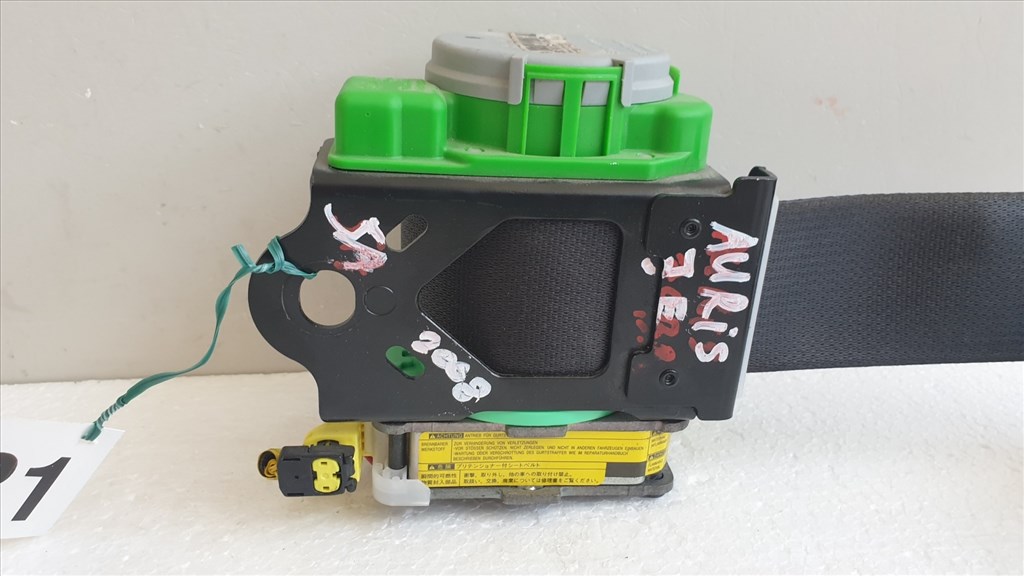 509581 Toyota Auris 2008, Jobb Első Övfeszítő, Biztonsági Öv, 5 Ajtóshoz. 6. kép