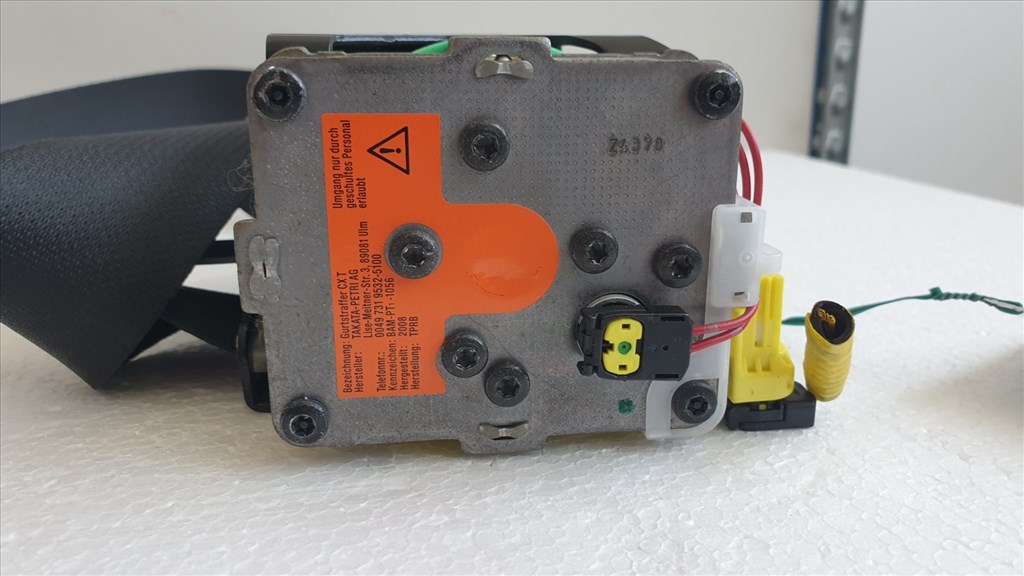 509581 Toyota Auris 2008, Jobb Első Övfeszítő, Biztonsági Öv, 5 Ajtóshoz. 8. kép