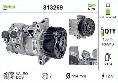 kompresszor, klíma VALEO 813269 for SUZUKI