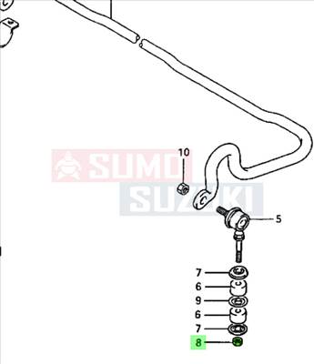Suzuki Swift Stabilizátor gömbfej anya 09159-08083