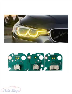 BMW M3, M4 CSL DRL borostyánsárga 3 db sárga modulból álló készlet, F32 F33 F36, F80 M3 F82 M4