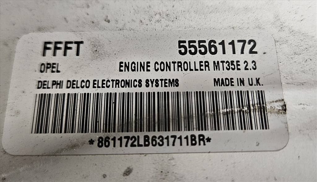 Opel Astra H 1.6 Motorvezérlő Z16xep 55561172 3. kép