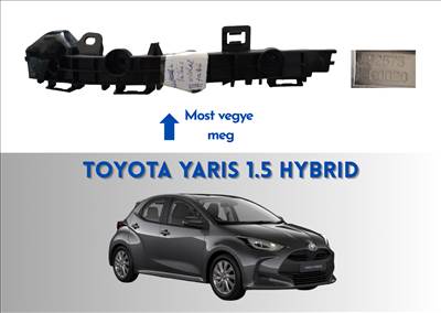 Toyota Yaris 1.5 Hybrid P21 PA1 PH1 jobb hátsó lökhárító tartó konzol  52575k0020