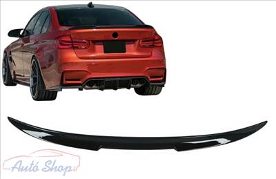  BMW 3 Széria F30 ,F80 (2011-2019) M4 Style , Design Fényes fekete csomagtér spoiler . 