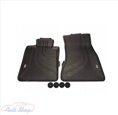 Gyári BMW G30 G31 Allweather tépőzáras fekete első gumiszőnyeg szett 51472414218