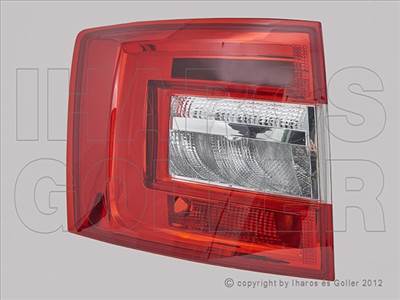 Skoda Octavia 2016-2020 - Hátsó lámpa bal üres, LED+H21W piros (Kombi) *