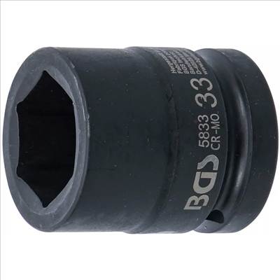 BGS Hatszögletű ütvecsavarozó dugókulcs, 1", 33mm - BGS-5833