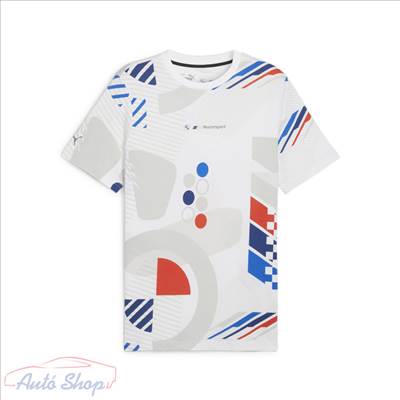 BMW Motorsport MMS AOP TEE Férfi szabadidő rövid ujjú póló pamutpóló BMW Ruházat 624153-02