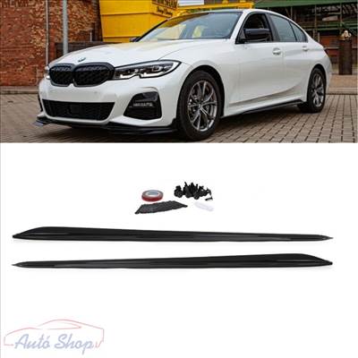 BMW G20, G21 M-Performance Style Fényes fekete alsó küszöb spoiler szett