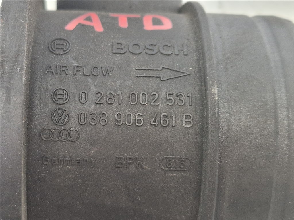 Volkswagen Golf IV 1.9 TDI légtömegmérő 038 906 461 B ATD (19508) 2. kép