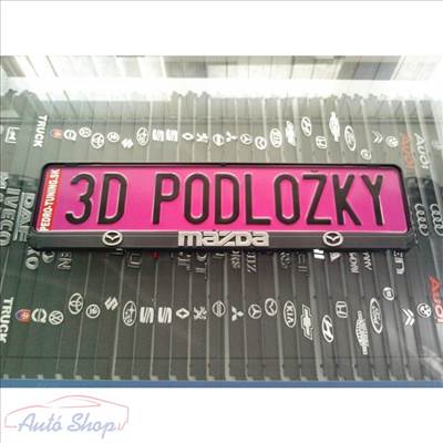 Mazda 3D rendszámtábla tartó , Rendszámtábla keret , Rendszámtáblatartó