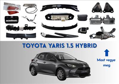 Toyota Yaris 1.5 Hybrid 2021 hátsó alkatrészek, ár megegyezés szerint, csomag variálható 768010dc50 76085k0010