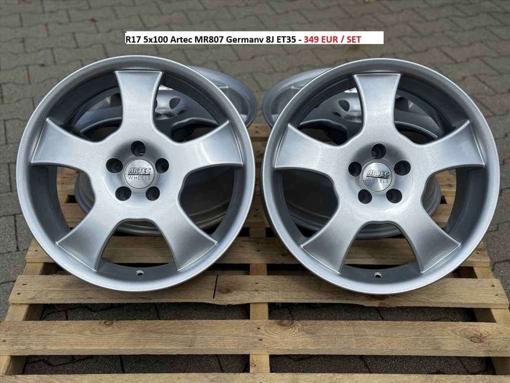 R17 5x100 Artec MR807 Germany 8J ET35 alufelnik felnik 17" 17col 1. kép