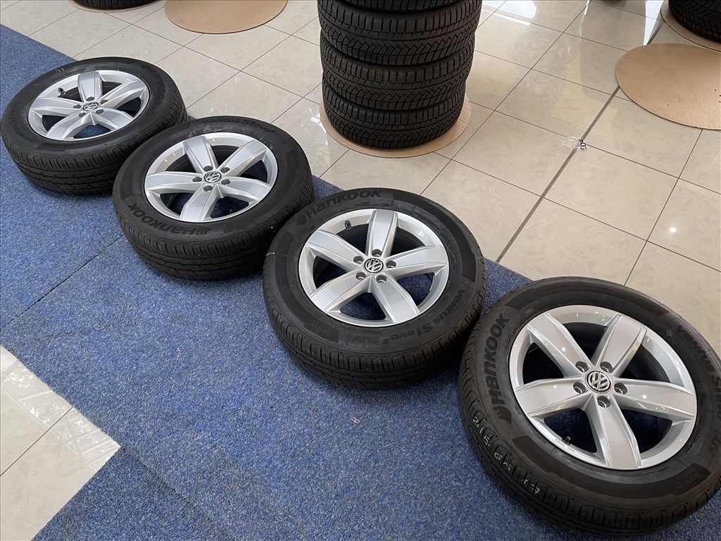 Volkswagen 17 gyári alufelni felni, 5x112, 215/55 nyári, Passat (1502) 3. kép