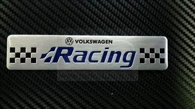 VW RACING ALUMÍNIUM ALAPÚ 3D EMBLÉMA 