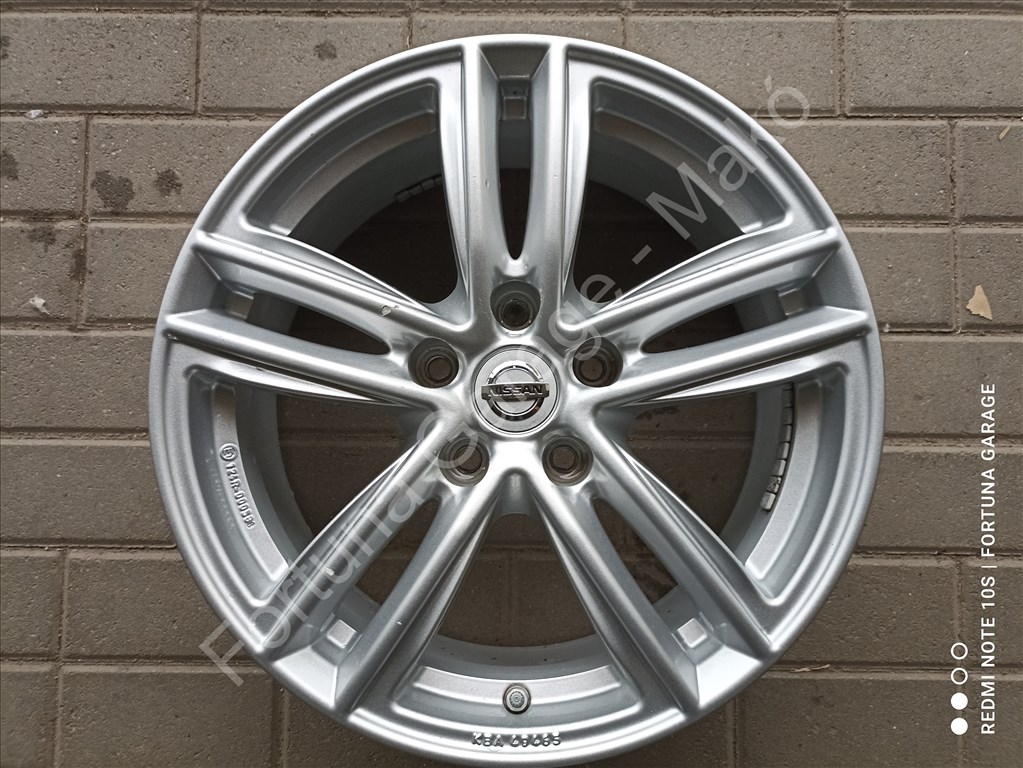 5x114,3 17" Nissan használt alufelni garnitúra +TPMS (117) 3. kép