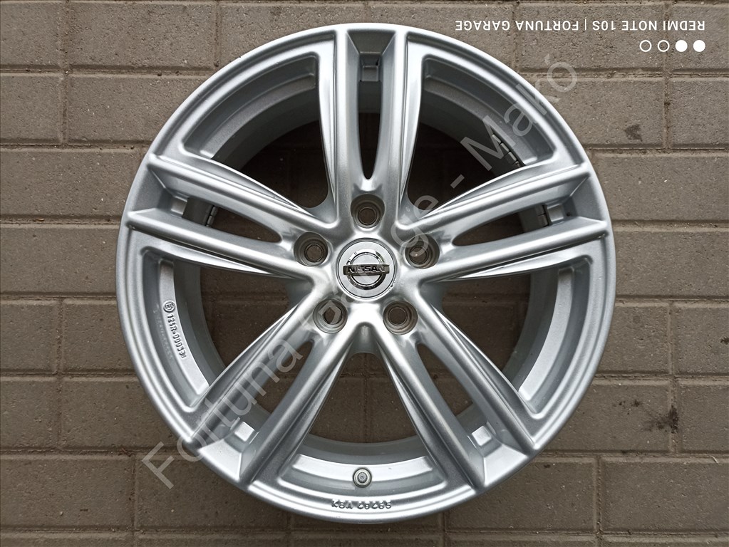 5x114,3 17" Nissan használt alufelni garnitúra +TPMS (117) 5. kép